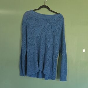 Sonoma Women's Textured Blue Sweater